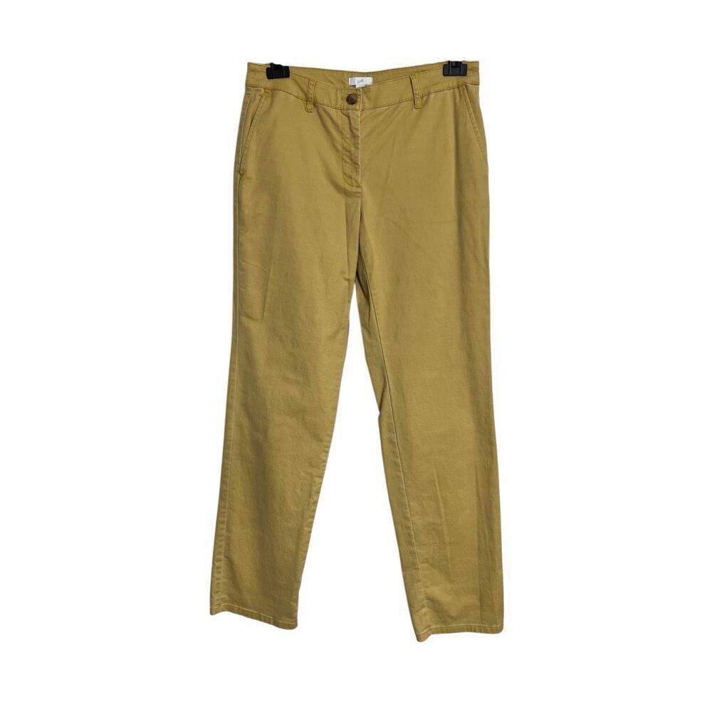 J. Jill Pants Womens Size 6 Mustard Yellow Chino Straight Leg Relaxed Casual